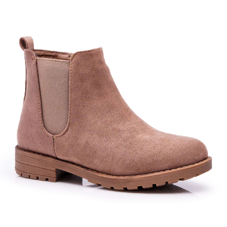POPA Stivali da bambino con tacco piatto Khaki Mergolo cachi