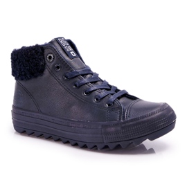 Sneakers da donna Big Star High Warm Navy EE274147 blu navy