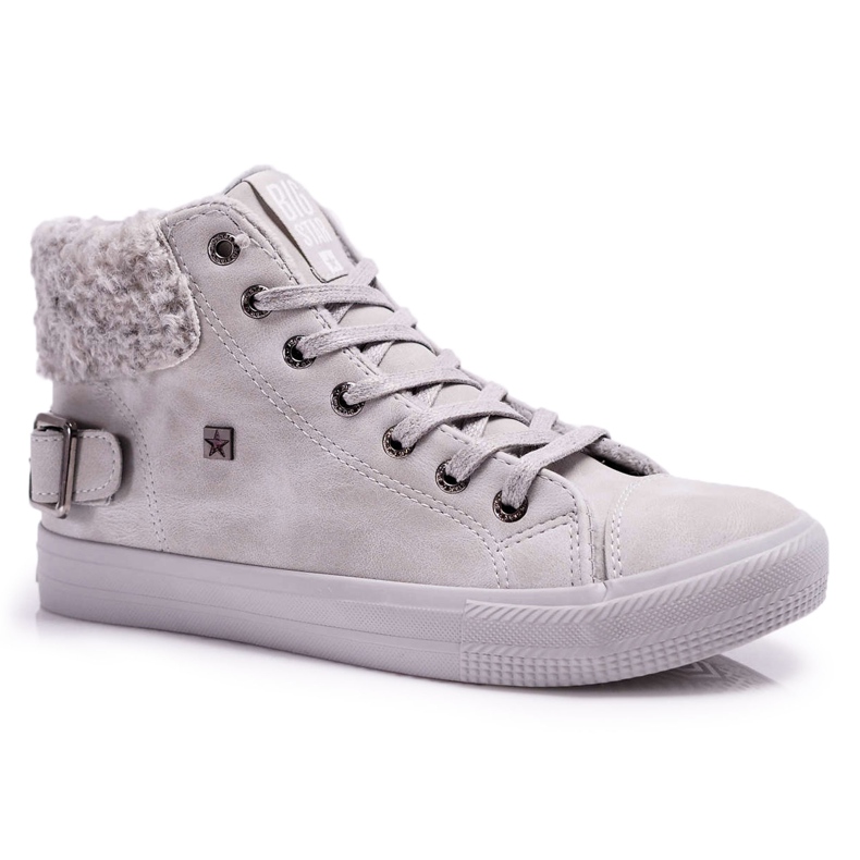 Sneakers da donna Big Star High Warm Grey EE274079 grigio