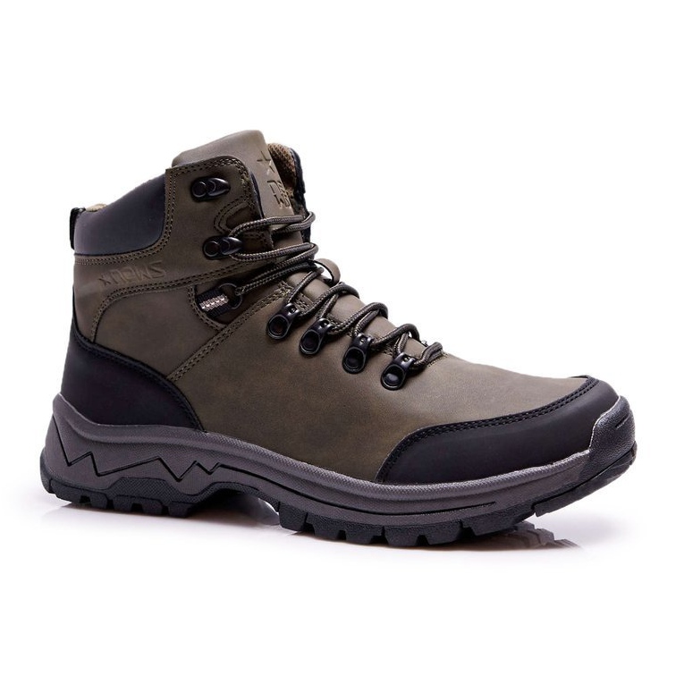 EVE Scarpe da trekking calde da uomo Derex color kaki cachi