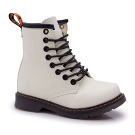 FRROCK Caldi stivali da bambino con cerniera, gabby bianco fosforescente