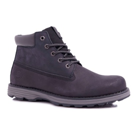 Scarponi da Trekking Uomo Pelle Big Star Nero EE174228