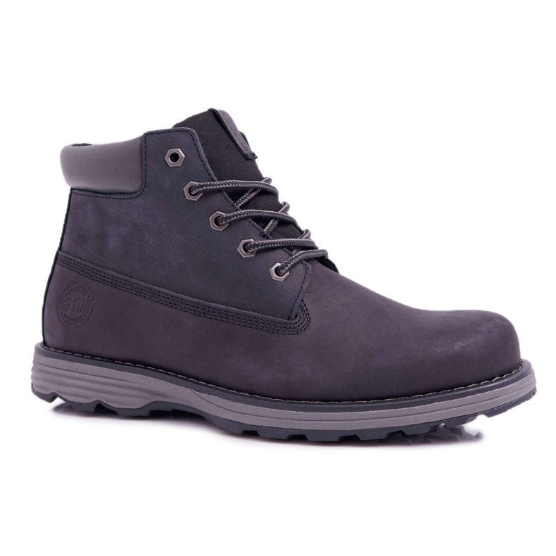 Scarponi da Trekking Uomo Pelle Big Star Nero EE174228
