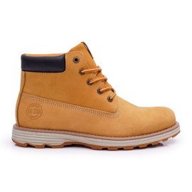 Stivali in pelle da uomo Big Star Camel EE174227 marrone