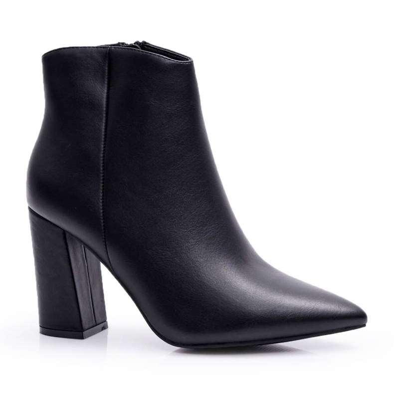 SEA Stivali Da Donna Con Tacco In Spitz Nero Felino