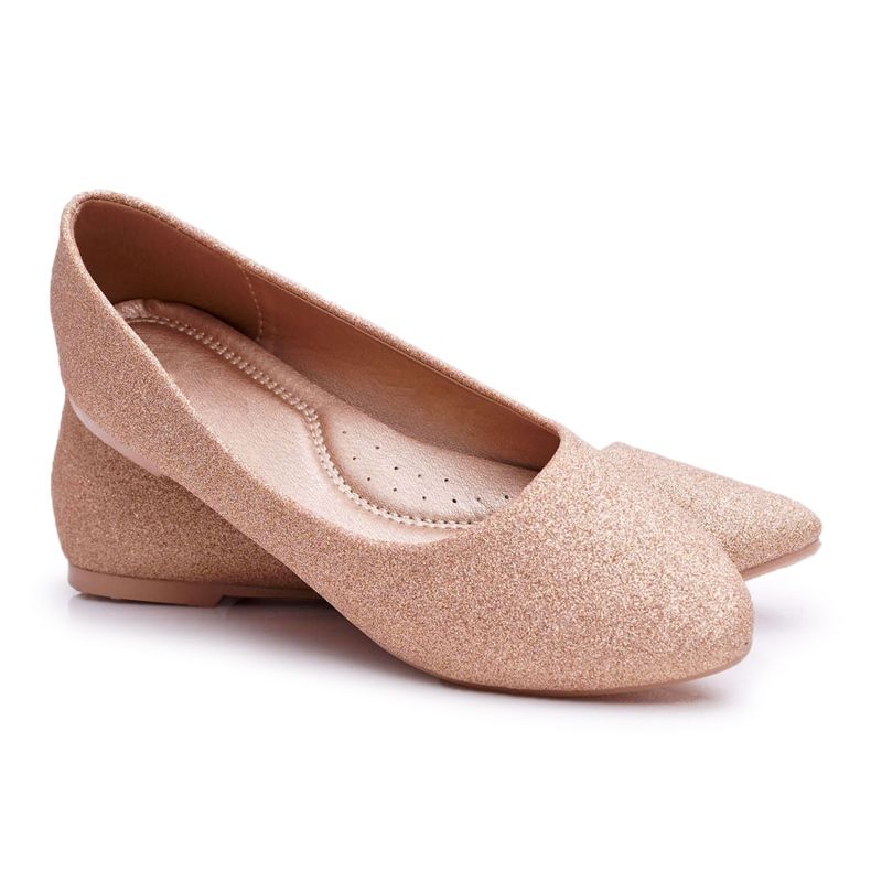 PS1 Ballerine Donna Glitter Oro Rosa Fifi d'oro