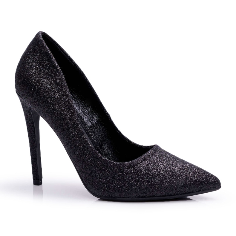 PS1 Tacchi alti da donna Glitter Black Vivien nero