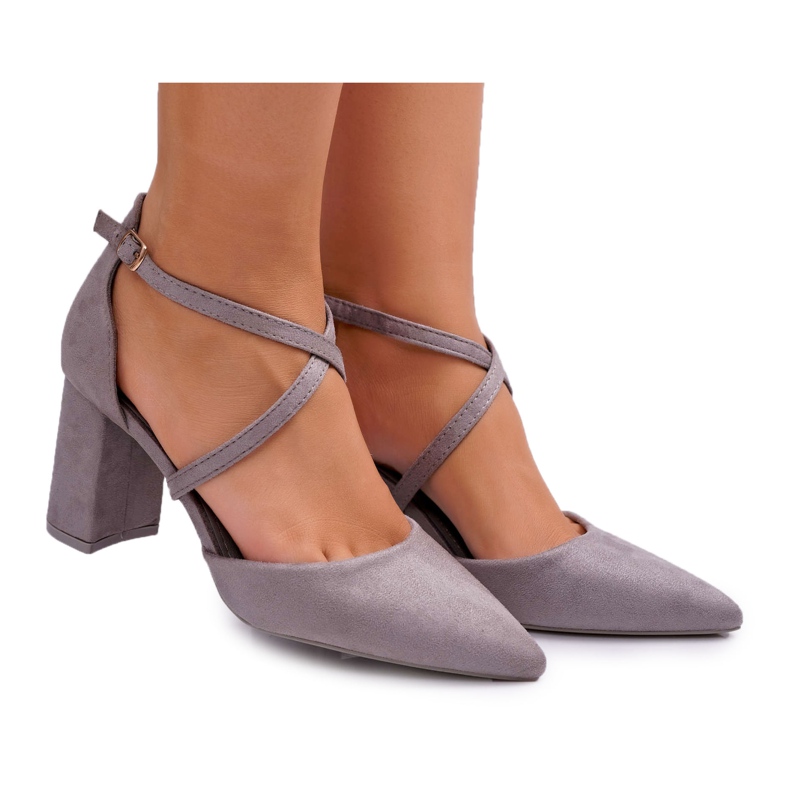 PS1 Décolleté da donna con tacco in Spitz Grey Future grigio