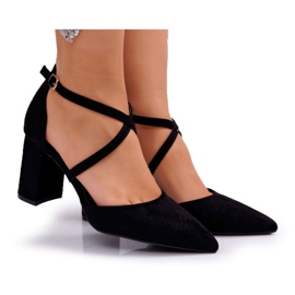 PS1 Décolleté con tacco da donna in Spitz Black Future nero