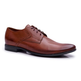Bednarek Polish Shoes Scarpe brogue da uomo eleganti in pelle Bednarek Westero marrone