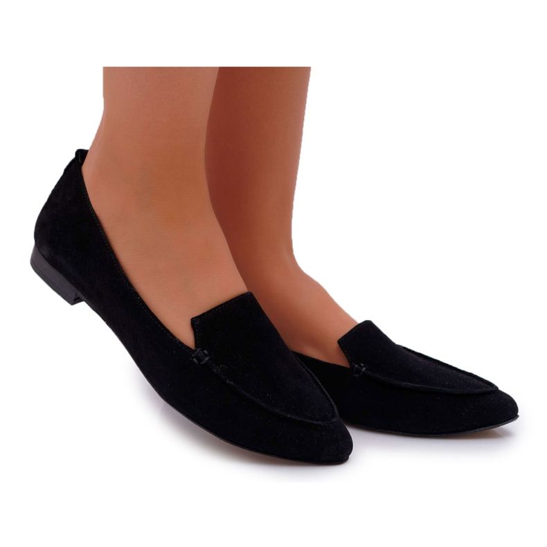 Nicole Mocassini da donna Mocassini in pelle scamosciata Nero Homny