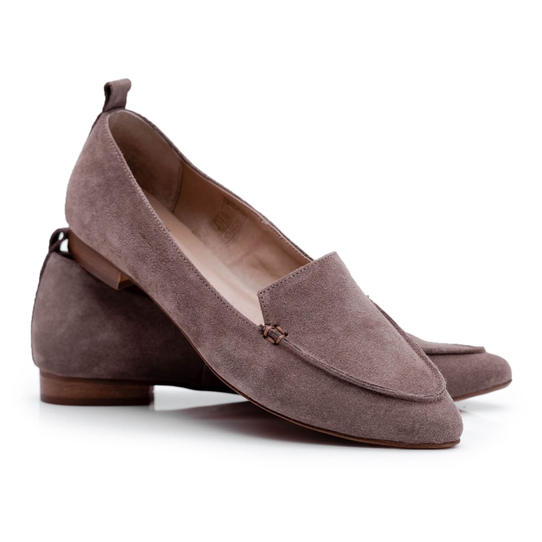 Nicole Mocassini Donna Mocassini Pelle Scamosciata Cappuccino Homny beige