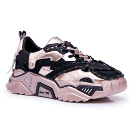 Scarpe Sportive da Donna Big Star di Daniel Lopez Nere e Oro FF274A528 nero giallo