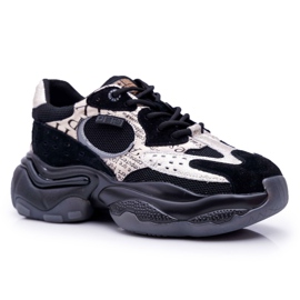 Scarpe Sportive da Donna Big Star di Daniel Lopez Nere e Oro FF274A524 nero giallo
