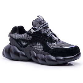 Scarpe Sportive da Donna Big Star di Daniel Lopez Nere Grigie FF274A553 nero grigio