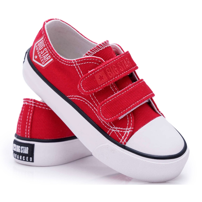 Sneakers Bambini Big Star Con Velcro Rosse FF374063 rosso