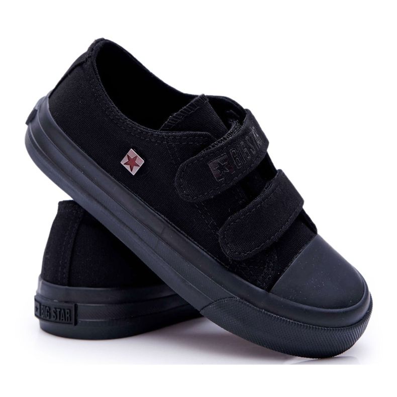 Scarpe Bambini Sneakers Big Star Con Velcro Nero FF374095