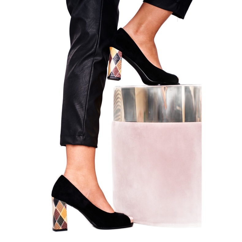 Décolleté da donna Sergio Leone Camoscio Nero PB135 Be Mine!