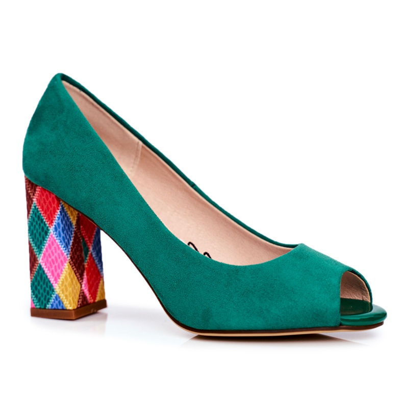 Décolleté da donna Sergio Leone Camoscio Verde PB135 Be Mine!