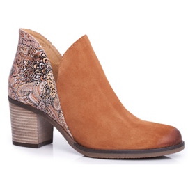 Stivali Donna Con Tacco Maciejka Primavera Pelle Rosso 04492-29 marrone