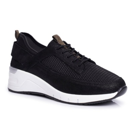 EVE Scarpe Sportive Donna Pelle Nero Love Me