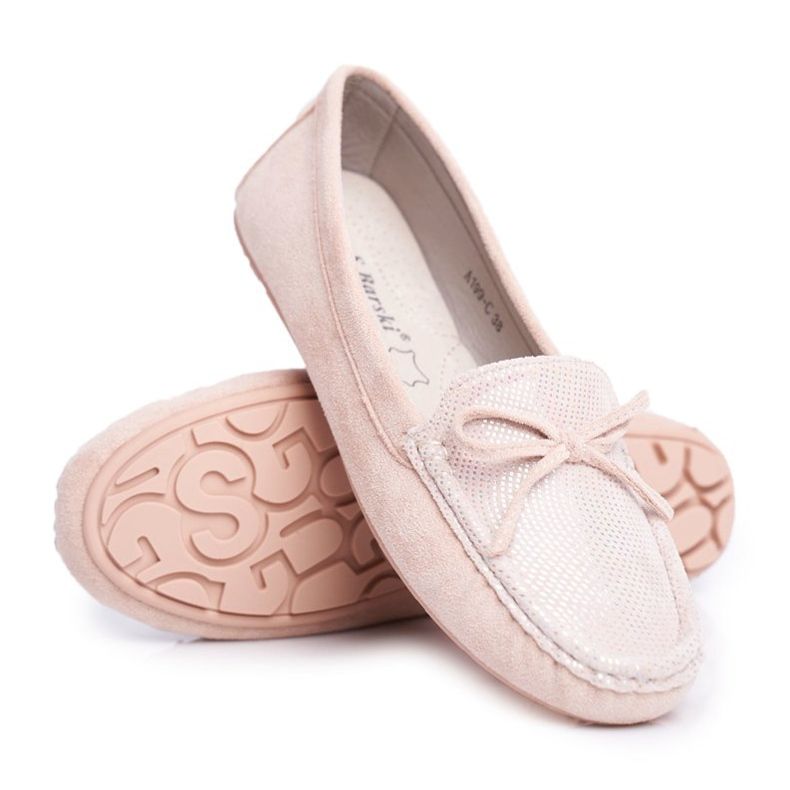 Mocassini Donna Suede S.Barski A199 Beige Wannabe
