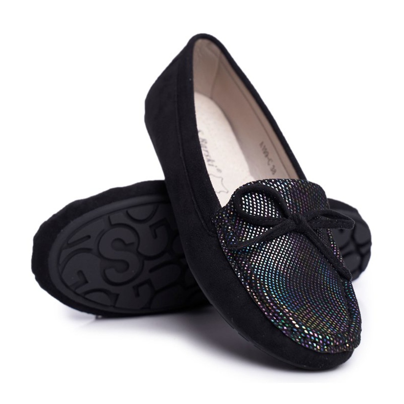 Mocassini Donna Suede S.Barski A199 Nero Wannabe