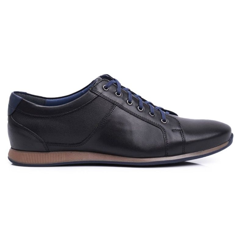 Scarpe Brogue Uomo Casual Nikopol Pelle Nere 1730 nero