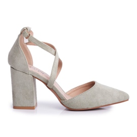 PS1 Décolleté con tacco da donna con Spitz Green Traffic multicolore verde