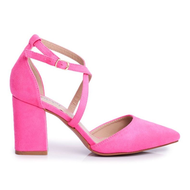 PS1 Décolleté Da Donna Con Tacco In Spitz Pink Neon Traffic rosa