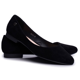 Ballerine in camoscio da donna Sergio Leone BL611 Nemsis Nere nero
