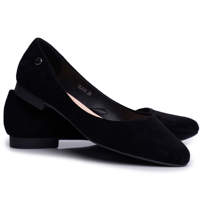 Ballerine in camoscio da donna Sergio Leone BL611 Nemsis Nere nero