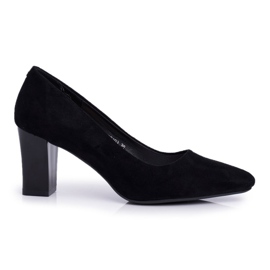 Décolleté da donna Sergio Leone PB403 Suede Nero Herline