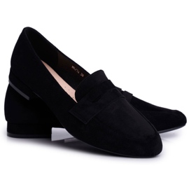 Mocassini Donna Camoscio Sergio Leone MK734 Nero Nebbi