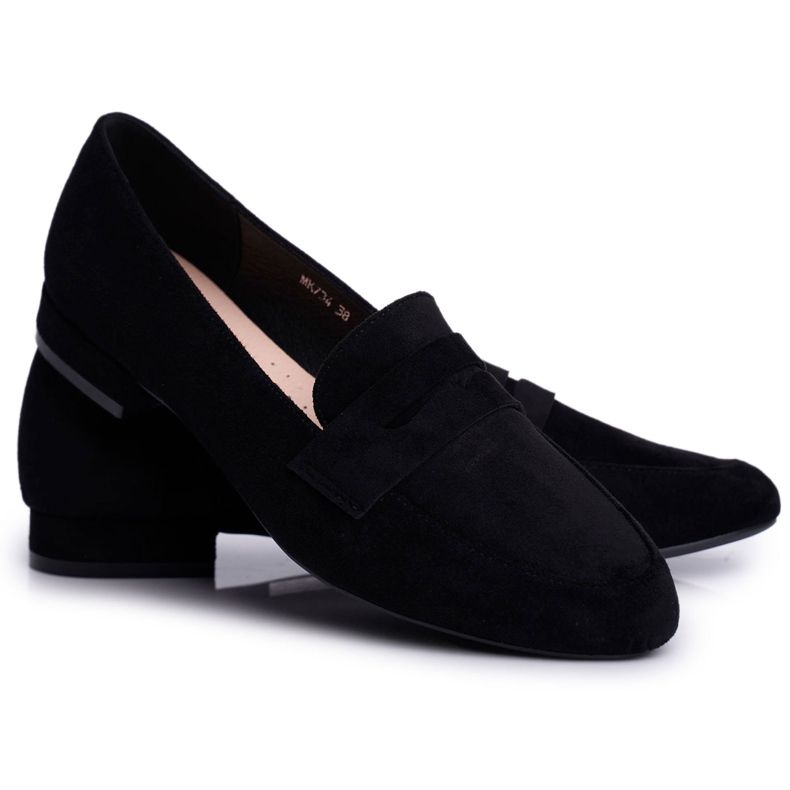 Mocassini Donna Camoscio Sergio Leone MK734 Nero Nebbi