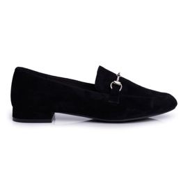 Mocassini Donna Camoscio Sergio Leone MK733 Nero Febbi