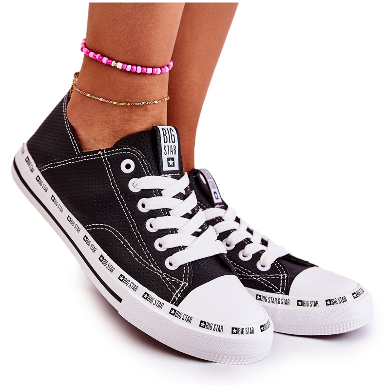 Sneakers Donna Big Star Openwork Nere FF274023 nero