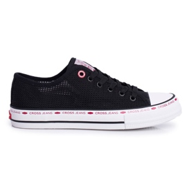 Sneakers Donna Cross Jeans Rete Nera FF2R4015C nero