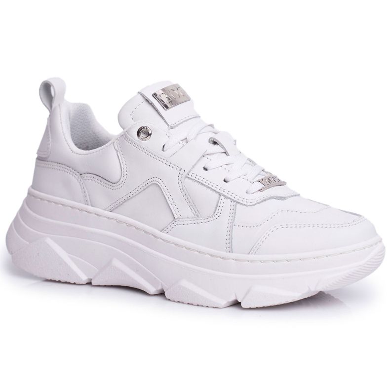 Scarpe Sportive in Pelle da Donna GOE Bianche FF2N3018 bianca