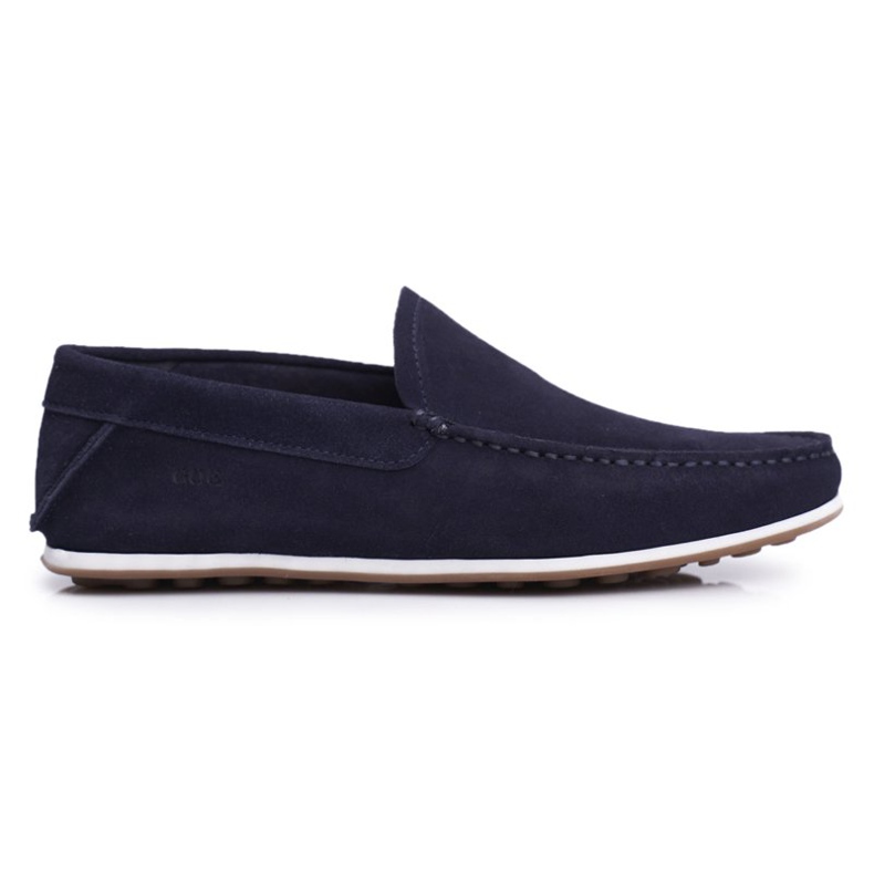 Mocassini Uomo GOE Navy Blue Nabuk FF1N3059 blu navy