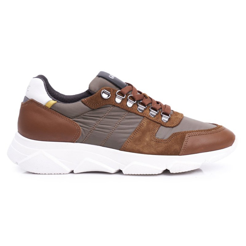 GOE Scarpe Sportive Uomo Pelle Marrone FF1N3021