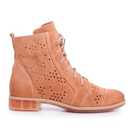 Stivali Donna Pelle Maciejka Peach 04468-18 arancia