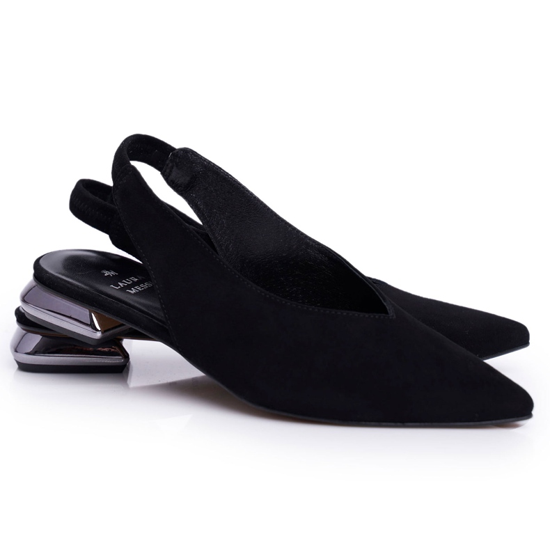 Ballerine da donna Laura Messi Pelle Nere 2127 nero