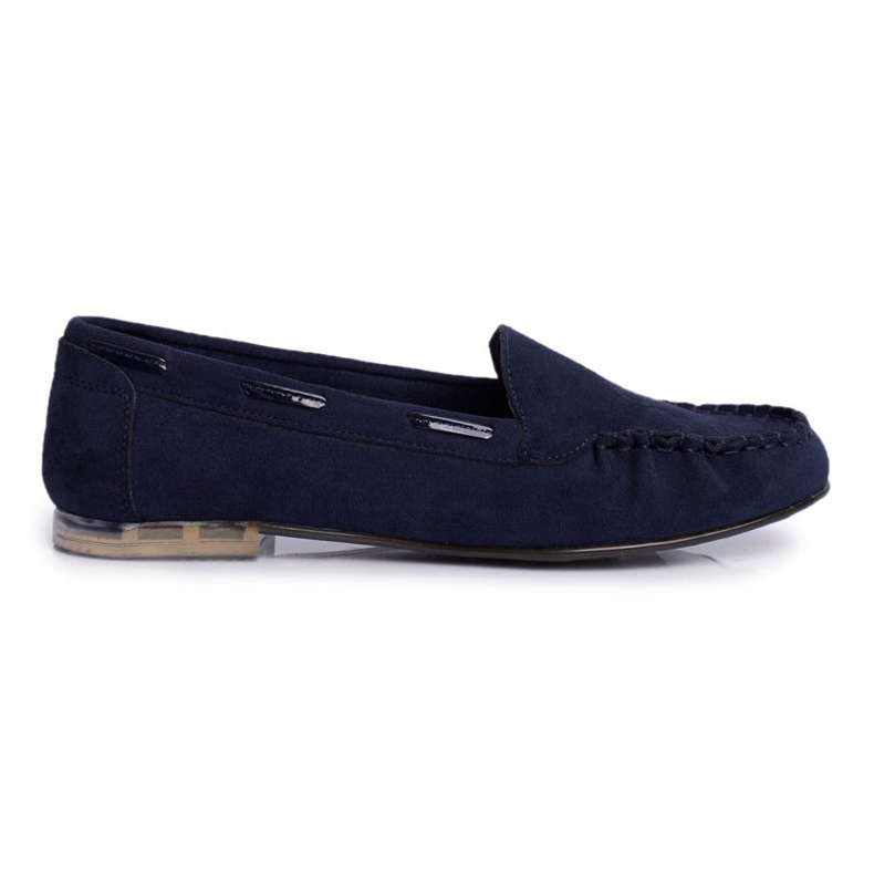 Mocassini Donna Sergio Leone Suede Blu Navy MK722