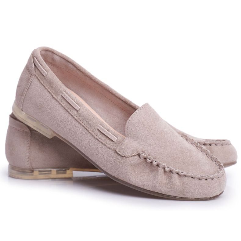 Mocassini Donna Sergio Leone Camoscio Beige MK722