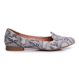 Ballerine da donna Sergio Leone Serpente bianco BL610 grigio