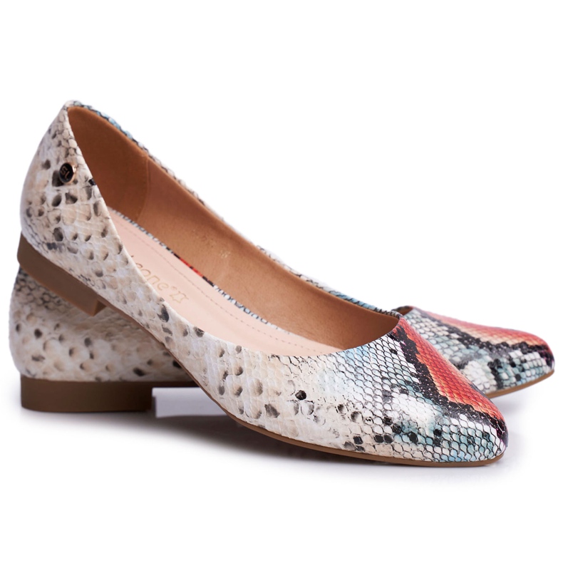 Ballerine da donna Sergio Leone Red Snake BL611 Nemsis rosso multicolore