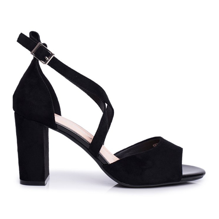 Sandali Donna Con Tacco Alto Sergio Leone Nero SK865