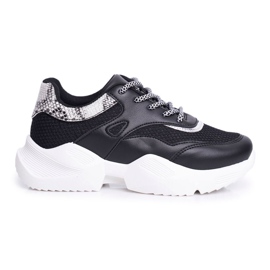 PS1 Scarpe Sportive Donna Snake Nere Giselle nero