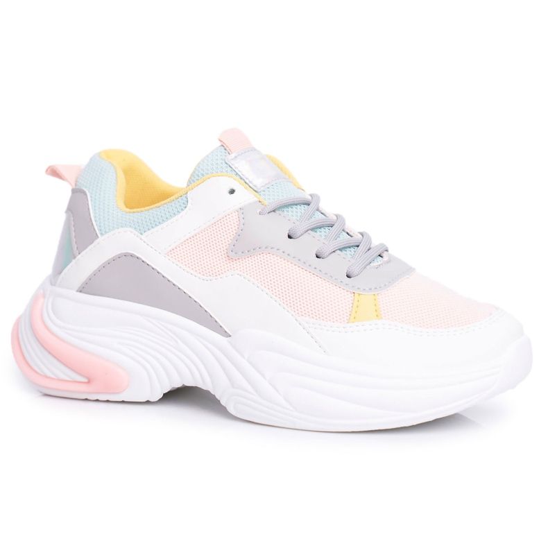 PS1 Scarpe sportive da donna Pinner rosa colorato bianco multicolore